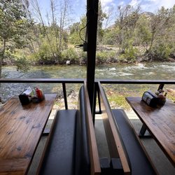 River View Grill & Bar - Outside tables give you front row seats of the river & rafters floating by.