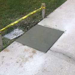 C and V Concrete Work - last picture driveway repair