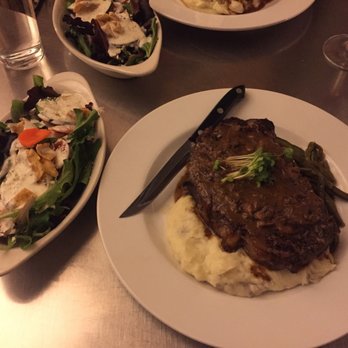 Les Bourgeois Vineyards - Ribeye with house salad. - Wineries Near Me - Rocheport, Missouri Les Bourgeois Vineyards - Ribeye with house salad. - Wineries Near Me - Rocheport, Missouri