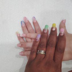 Fancy Nails - She did all three of nails we love them