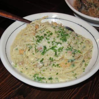 Coppa Enoteca - Spaghetti Carbonara con Riccio dei Mare 16/25 ~ Imported spaghetti, pancetta, sea urchin, parmesan 3/2016 - Italian Near Me - Boston, Massachusetts