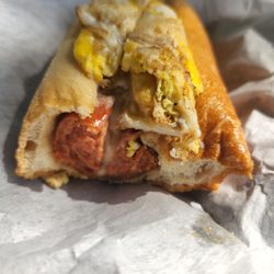 Johnny's Hots - Sausage, egg and cheese