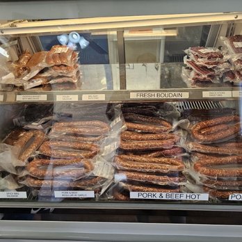 Lemelle's Sausage - a display of sausages - Meat Shops Near Me - Ames, Texas