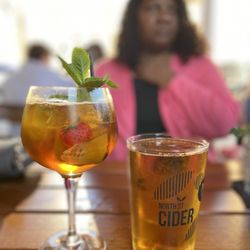 The Garricks Head - Pimm's Cup & North Street Cider - both were yummy, yummy, YUMMY!!!
