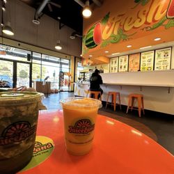 Inside tables and ordering counter.
