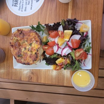 Parva Bakeshop Cafe - Whole quiche (ham scallion cheese) and salad - Coffee & Tea Near Me - Jackson Heights, New York Parva Bakeshop Cafe - Whole quiche (ham scallion cheese) and salad - Coffee & Tea Near Me - Jackson Heights, New York