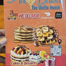 Ali Baba The Waffle House - No fresh smoothies as shown on the menu cover (8/22/26 Menu cover)