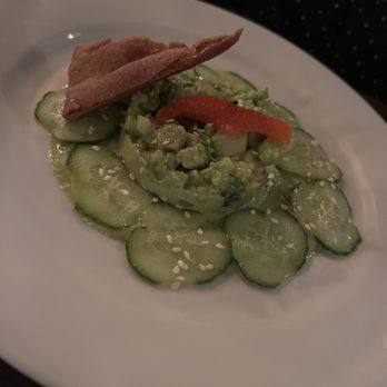 Cuvee 30A - Vegan item #1 avacado tartar - New American Near Me - Inlet Beach, Florida Cuvee 30A - Vegan item #1 avacado tartar - New American Near Me - Inlet Beach, Florida