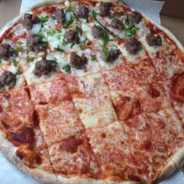 Half cheese, half sammy's special! Mm mm