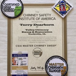 Valley Chimney Sweep & Restoration - I was recently awarded/ selected to join a small group of MASTER CHIMNEY SWEEPS. I'm number 18. 39 years of seminars and schooling.