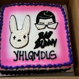 Custom bad bunny cappuccino cake Custom bad bunny cappuccino cake