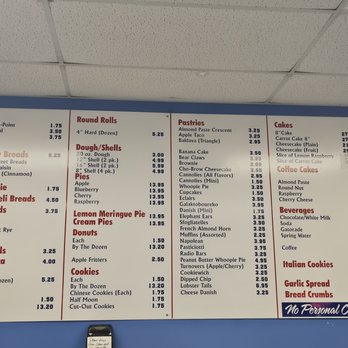 Geddes Bakery - Menu - Bakeries Near Me - North Syracuse, New York