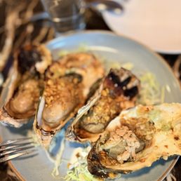 Grilled oysters Grilled oysters