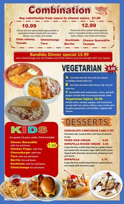 Menu photo 3 Bandidos Grill And Cantina Wabash, IN