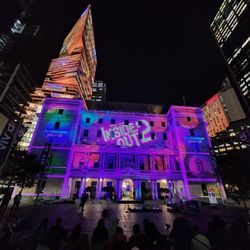 Customs House - Vivid Sydney 2024 - bespoke Inside Out 2 projection show