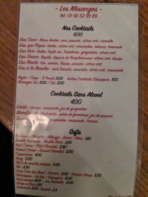 Menu photo 1 Les Mésanges Paris, 75