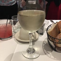 Very generous pour of wine