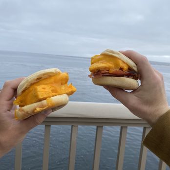 Tidal Coffee - Egg sandwich and egg and ham - Cafes Near Me - Monterey, California