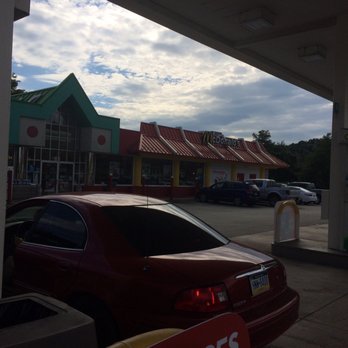 McDonald's - a red car at a gas station - Fast Food Near Me - Donegal, Pennsylvania