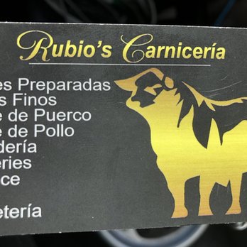 Rubio's Carniceria - a close up of a business card - Farmers Market Near Me - Las Vegas, Nevada Rubio's Carniceria - a close up of a business card - Farmers Market Near Me - Las Vegas, Nevada
