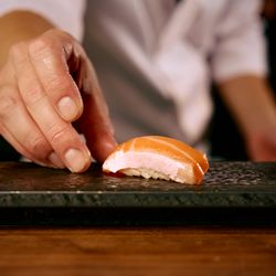 Handcrafted nigiri by our chef at the counter.