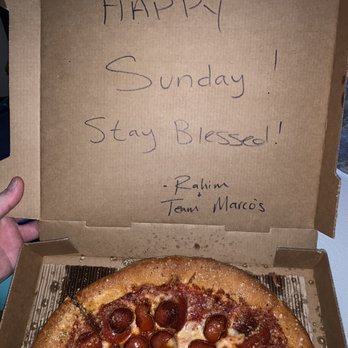 Marco's Pizza - This is just one of the reasons why we are loyal Marcos customers. - Pizza Near Me - Fort Worth, Texas Marco's Pizza - This is just one of the reasons why we are loyal Marcos customers. - Pizza Near Me - Fort Worth, Texas