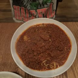 Taglierini Bolognese (HUGE portion, good pasta and sauce)