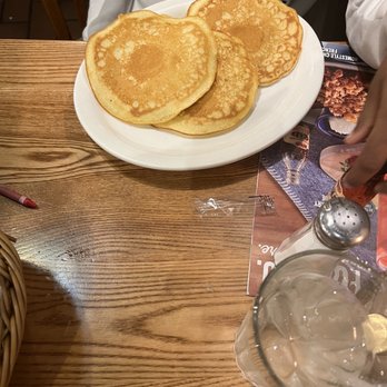 Cracker Barrel Old Country Store - Buttermilk Pancakes with 100% Pure Natural Syrup - American Near Me - Lancaster, Pennsylvania