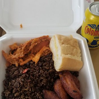 Little Habana Cafe - Rope Vieja Pollo (Pulled Chicken with Peppers and Onions), Dirty Rice and Plantains with Columbian Soda on the side! - Cuban Near Me - Riverview, Florida Little Habana Cafe - Rope Vieja Pollo (Pulled Chicken with Peppers and Onions), Dirty Rice and Plantains with Columbian Soda on the side! - Cuban Near Me - Riverview, Florida