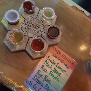 Mr B's Meadery - Mead flight - Meaderies Near Me - Seattle, Washington