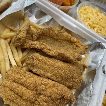 Arlanderz Chicken Joint - Catfish meal with fries n Mac n cheese - Chicken Shop Near Me - Bedford, Texas