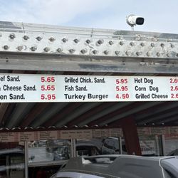 Menu listing