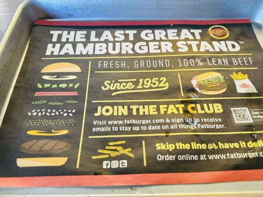 Menu photo 1 Fatburger & Buffalo's Express Cave Creek, AZ