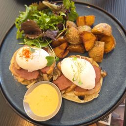 Smoked Duck Breast Eggs Benedict