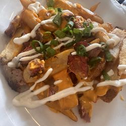 Jamestown Hotel - Cheese fries with brisket.