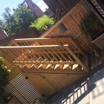 Back Yard Living - New pavers, dry (wood work unpainted) - General Contractors Near Me - Abington, Massachusetts
