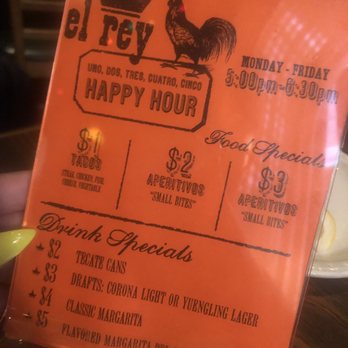 El Rey - Current HH menu as of 8/19 - Mexican Near Me - Philadelphia, Pennsylvania El Rey - Current HH menu as of 8/19 - Mexican Near Me - Philadelphia, Pennsylvania
