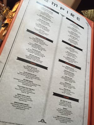 Menu photo 8 Empire Boston, MA