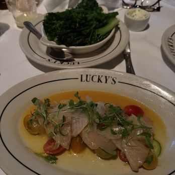 Luckys Steakhouse - Crudo light and flavoring - Steakhouses Near Me - Montecito, California Luckys Steakhouse - Crudo light and flavoring - Steakhouses Near Me - Montecito, California