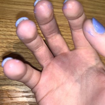 Midcity Nails - blue nail polish all over - Nail Salons Near Me - Chicago, Illinois