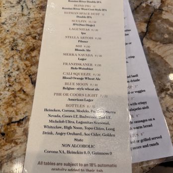 The Patio - Beer menu - Sports Bars Near Me - Palo Alto, California