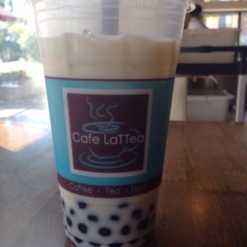 Cafe LaTTea - Mango green tea :) - Cafes Near Me - Cupertino, California