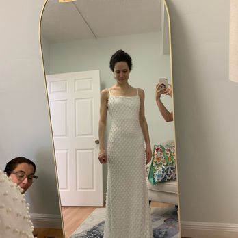 Carolina's Design & Alterations - My first day meeting with Carolina and planning out the out the trimming & measurements of the dress. - Sewing & Alterations Near Me - Coral Gables, Florida