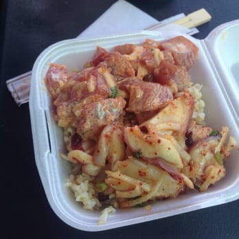 Ono Seafood - Spicy ahi poke and Tako - Seafood Near Me - Honolulu, Hawaii