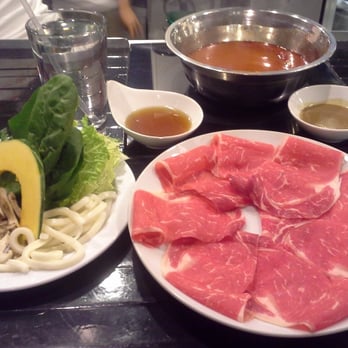Rolling Boil - Regular rib eye portion with szechuan spicy broth - Hot Pot Near Me - Anaheim, California
