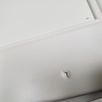 KB Design Solutions - Screw punched through cabinet side. We found this problem on many panels. One panel fell completely off. - Cabinetry Near Me - Topeka, Kansas