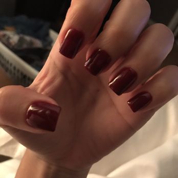 Premier Nails and Spa - The tech insisted these were "round"...yeah right. - Nail Salons Near Me - Plantation, Florida