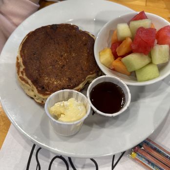 Phoebe's Diner - Kids pancake with fruit - Breakfast & Brunch Near Me - Austin, Texas Phoebe's Diner - Kids pancake with fruit - Breakfast & Brunch Near Me - Austin, Texas