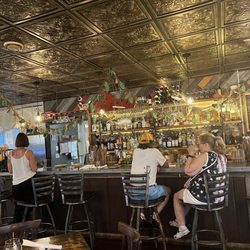 Blacksmith Bar & Restaurant - Indoor bar and tin ceiling.