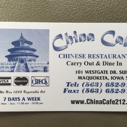 China Cafe - Business card.
